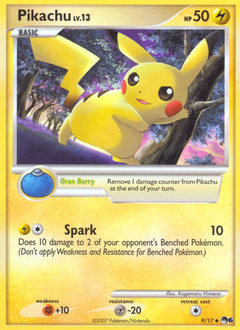 Pikachu z edície POP Series 6, karta č.9