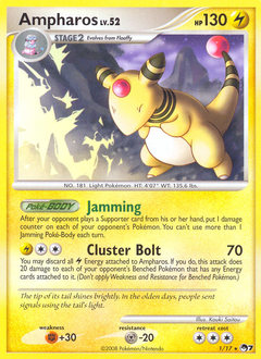 Ampharos z edície POP Series 7, karta č.1