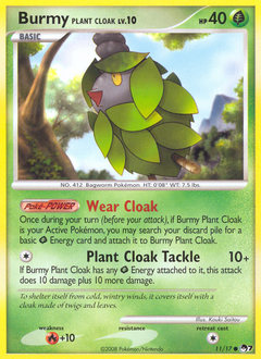 Burmy Plant Cloak z edície POP Series 7, karta č.11
