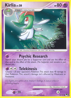 Kirlia z edície POP Series 7, karta č.8