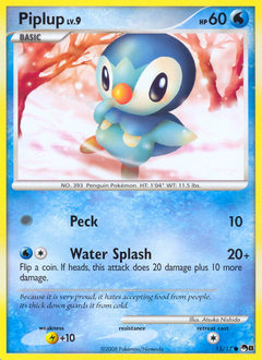 Piplup z edície POP Series 8, karta č.15