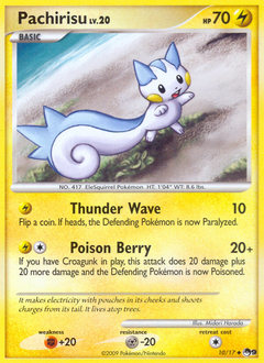 Pachirisu z edície POP Series 9, karta č.10