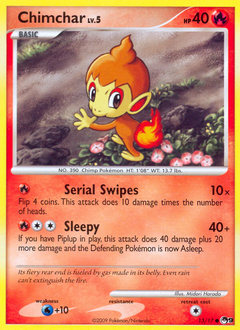 Chimchar z edície POP Series 9, karta č.13