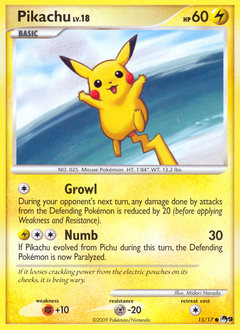 Pikachu z edície POP Series 9, karta č.15
