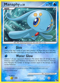 Manaphy z edície POP Series 9, karta č.2