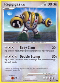 Regigigas z edície POP Series 9, karta č.4