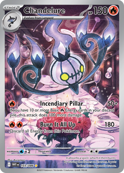 Chandelure z edície White Flare, karta č.103