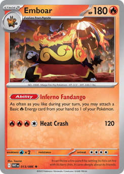 Emboar z edície White Flare, karta č.13
