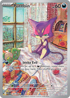 Purrloin z edície White Flare, karta č.136
