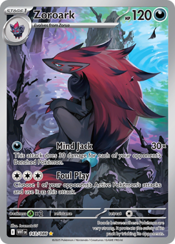 Zoroark z edície White Flare, karta č.143