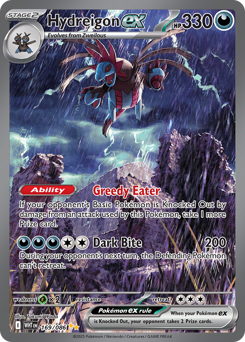 Hydreigon ex z edície White Flare, karta č.169
