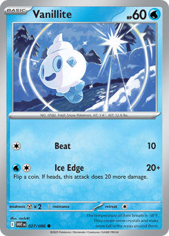 Vanillite z edície White Flare, karta č.27