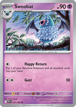 Swoobat z edície White Flare, karta č.37