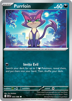 Purrloin z edície White Flare, karta č.55