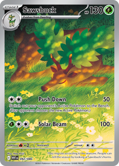 Sawsbuck z edície White Flare, karta č.92