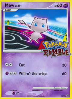 Mew z edície Pokémon Rumble, karta č.10
