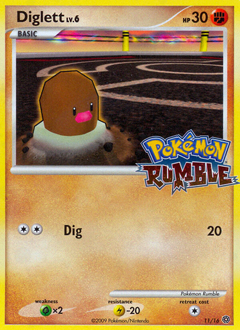Diglett, ukážková karta