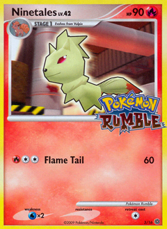 Ninetales z edície Pokémon Rumble, karta č.3