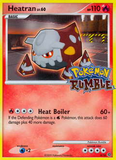 Heatran z edície Pokémon Rumble, karta č.4