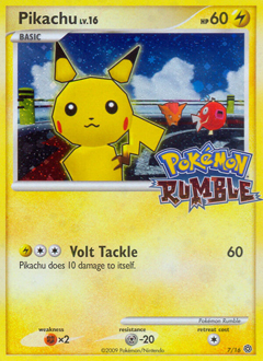 Pikachu z edície Pokémon Rumble, karta č.7
