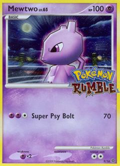 Mewtwo z edície Pokémon Rumble, karta č.9