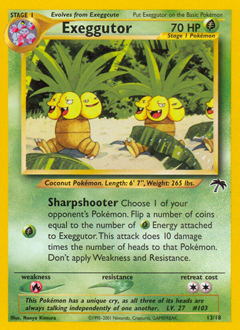 Exeggutor z edície Southern Islands, karta č.13