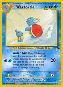 Wartortle, ukážková karta