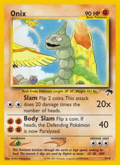 Onix, ukážková karta