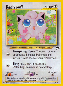 Jigglypuff z edície Southern Islands, karta č.8