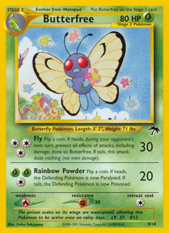 Butterfree z edície Southern Islands, karta č.9