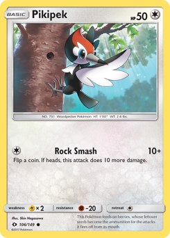 Pikipek z edície Sun & Moon, karta č.106
