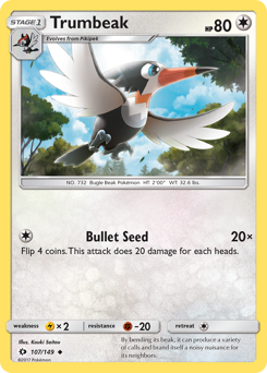 Trumbeak z edície Sun & Moon, karta č.107