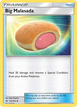Big Malasada z edície Sun & Moon, karta č.114