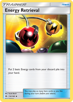 Energy Retrieval z edície Sun & Moon, karta č.116