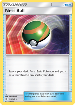 Nest Ball z edície Sun & Moon, karta č.123