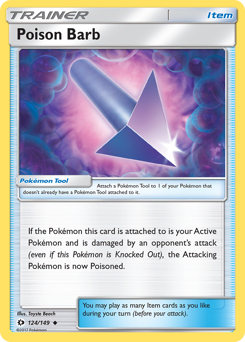 Poison Barb z edície Sun & Moon, karta č.124