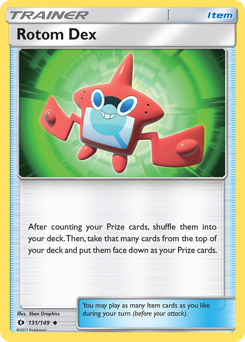 Rotom Dex z edície Sun & Moon, karta č.131