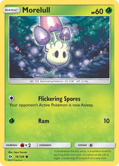 Morelull z edície Sun & Moon, karta č.16