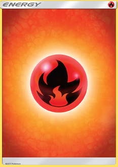 Fire Energy z edície Sun & Moon, karta č.165