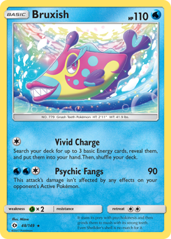 Bruxish z edície Sun & Moon, karta č.48