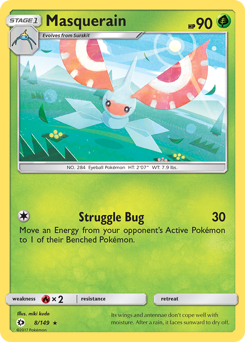 Masquerain z edície Sun & Moon, karta č.8