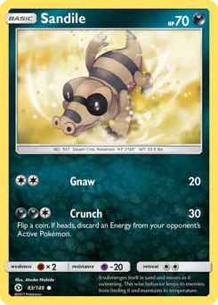 Sandile z edície Sun & Moon, karta č.83