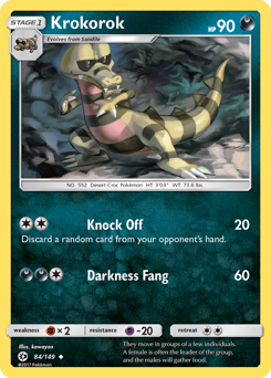 Krokorok z edície Sun & Moon, karta č.84