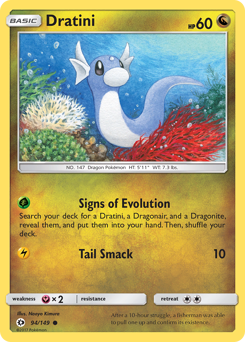 Dratini z edície Sun & Moon, karta č.94