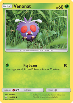Venonat z edície Unbroken Bonds, karta č.10