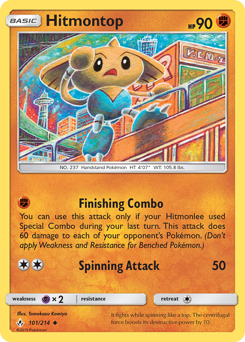 Hitmontop z edície Unbroken Bonds, karta č.101