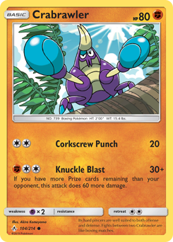 Crabrawler z edície Unbroken Bonds, karta č.104