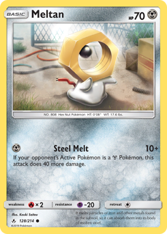 Meltan z edície Unbroken Bonds, karta č.128