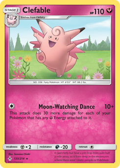 Clefable z edície Unbroken Bonds, karta č.133