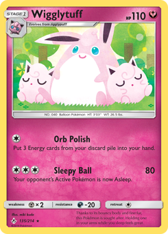 Wigglytuff z edície Unbroken Bonds, karta č.135